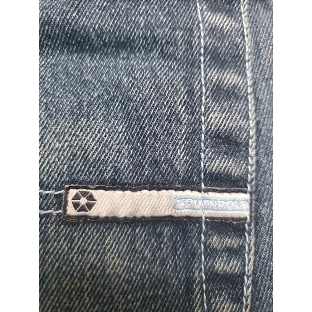 Southpole Jeans Mens 36x31 Blue Denim Straight Leg Relaxed Fit Classic Y2K Style